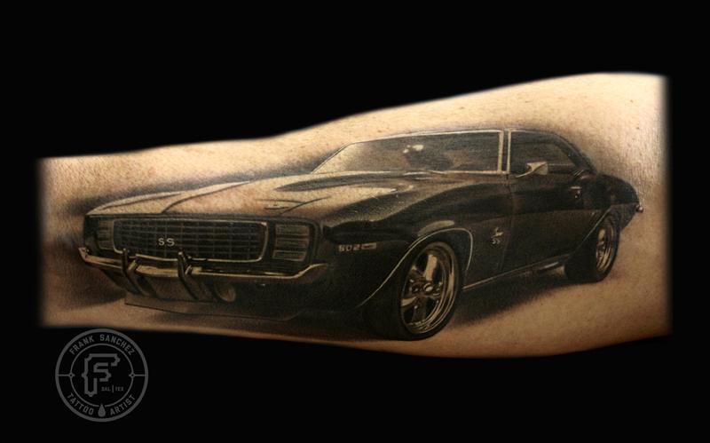 Francisco Sanchez - 69 Camaro tattoo